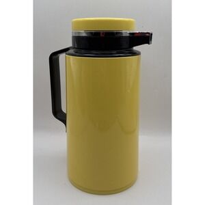 Thermique 1 Liter Crown Corning Coffee Thermal Server Made Japan Yellow